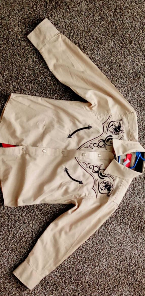 Boys Embroided Button Down